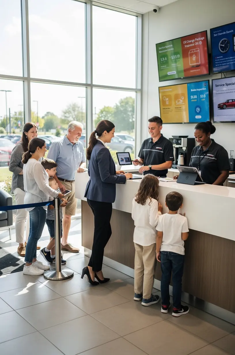 Kundensupport-Mitarbeiter beantwortet Fragen in moderner Servicezentrale